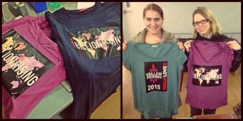T-shirts for our One Billion Rising event in Kutaisi raising awareness about gender based violence.